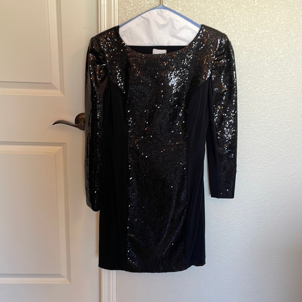 Kardashian BEBE sequin dress